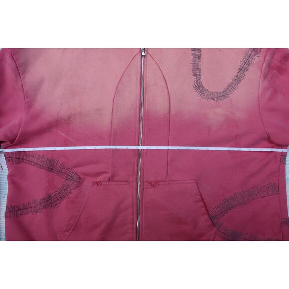 WHO DECIDES WAR Windowed Zip Up Pink Hoodie - Sold Out- $350 - Picture 6 of 9